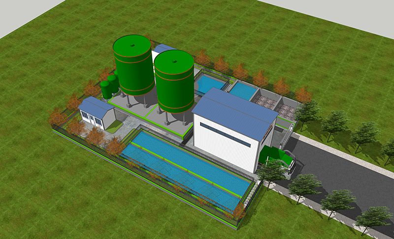 恭賀我司郃武高鐵湖北段某隧道汚水處理站(zhan)順利(li)竣工